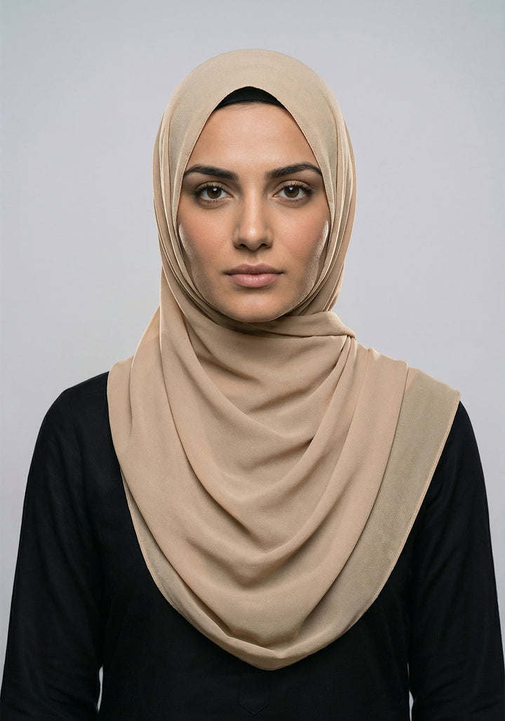 Ferial Lawn Hijab - Cream
