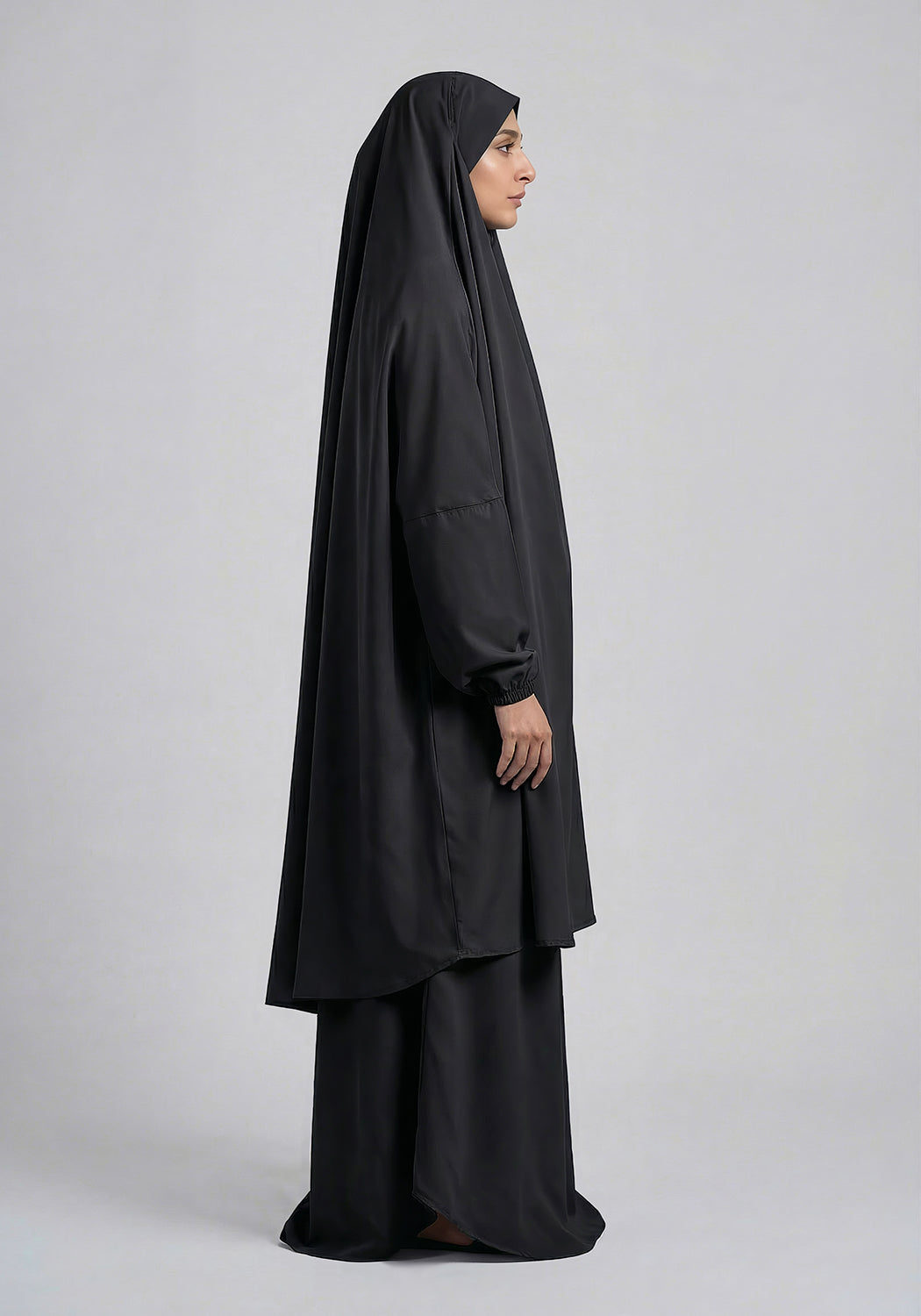 Two-Piece Jilbab - Black