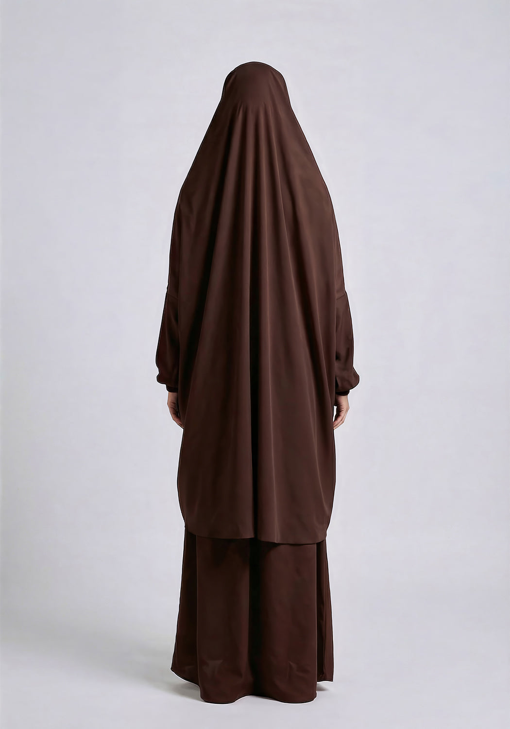 Two-Piece Jilbab - Dark Brown