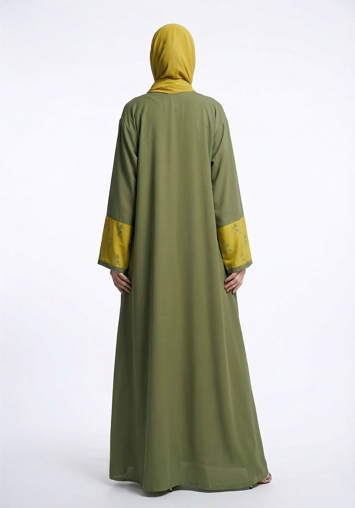 Golden Olive Abaya