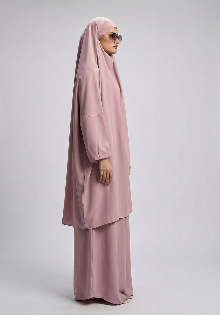 Two-Piece Jilbab - Pink