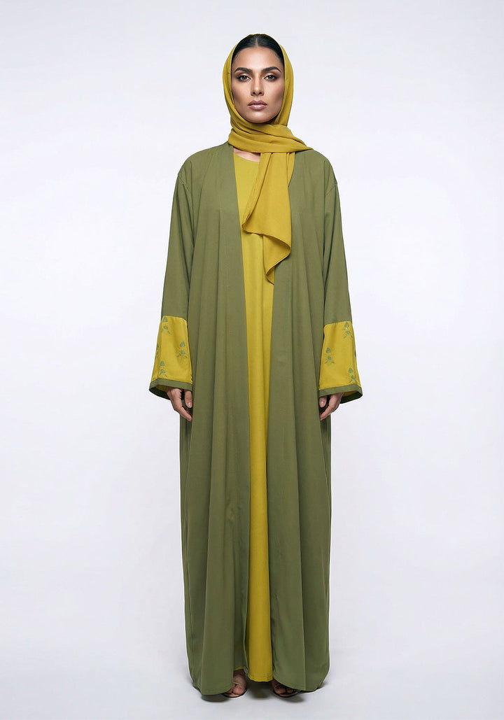 Golden Olive Abaya