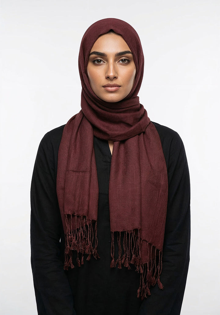 Arezoo Turkish Lawn Hijab - Dark Brown