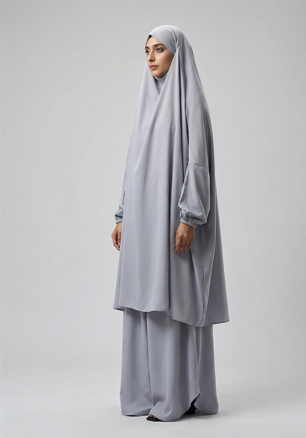 Two-Piece Jilbab - Grey