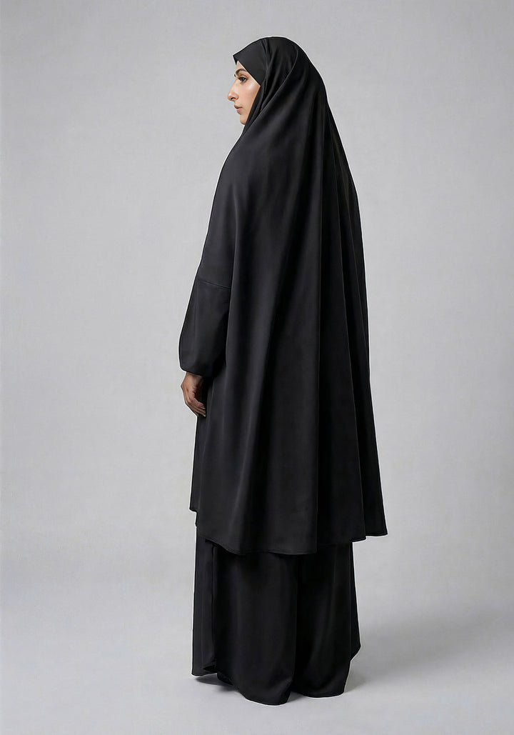 Two-Piece Jilbab - Black