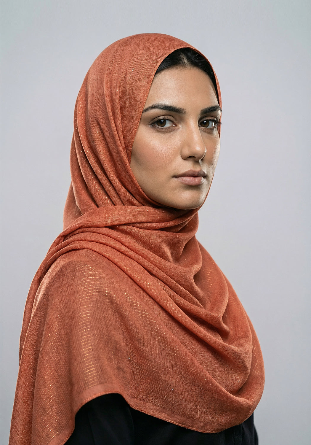 Ferial Lawn Hijab - Peach