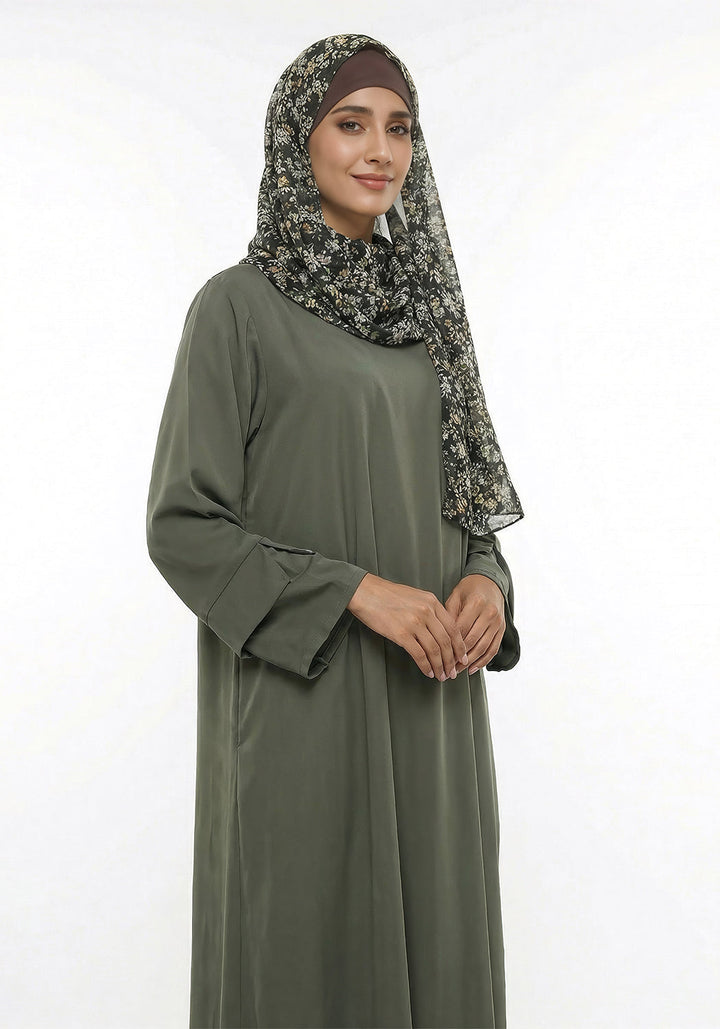 Vintage Green Abaya