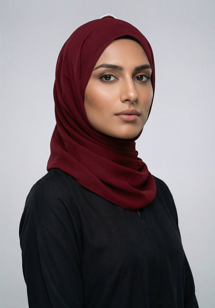 Plain Chiffon - Maroon