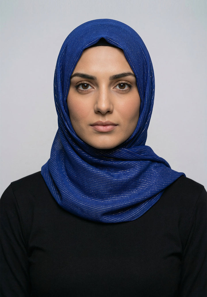 Ferial Lawn Hijab - Blue