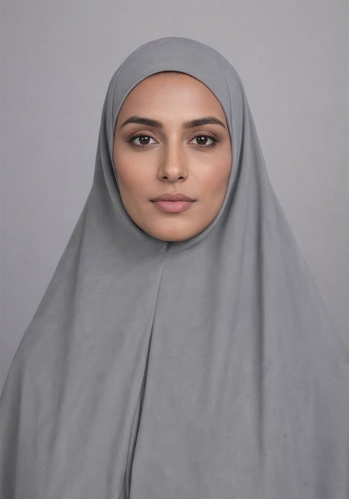 Makhna Hijab - Light Grey