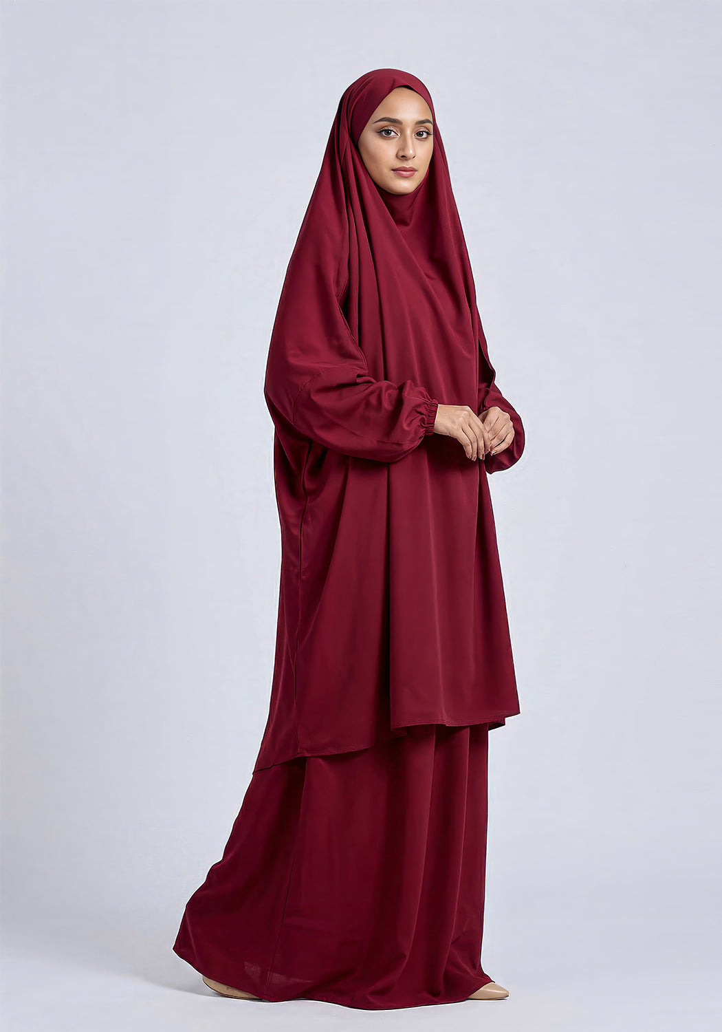 Two-Piece Jilbab - Maroon
