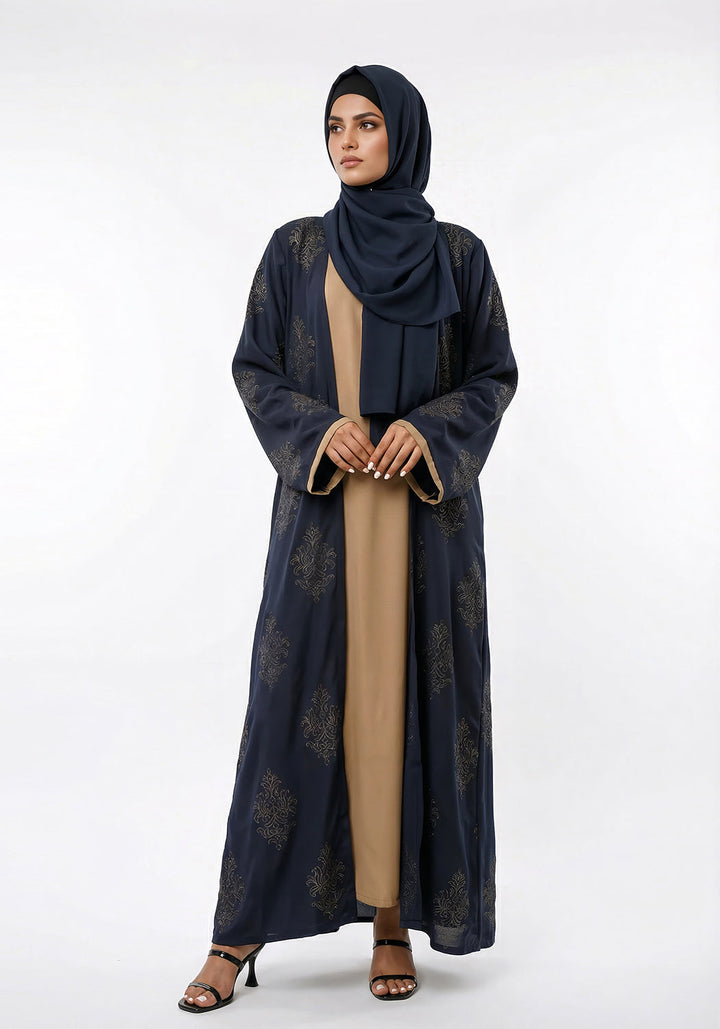 Deep indigo Abaya