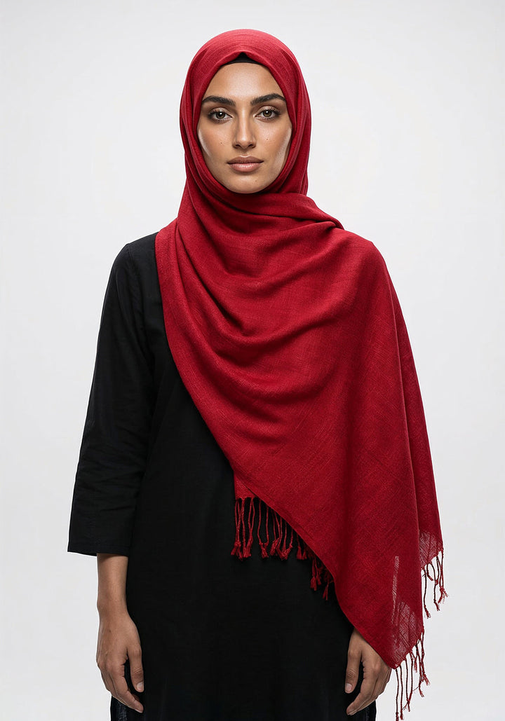 Arezoo Turkish Lawn Hijab -  Maroon
