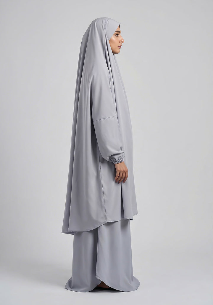 Two-Piece Jilbab - Grey