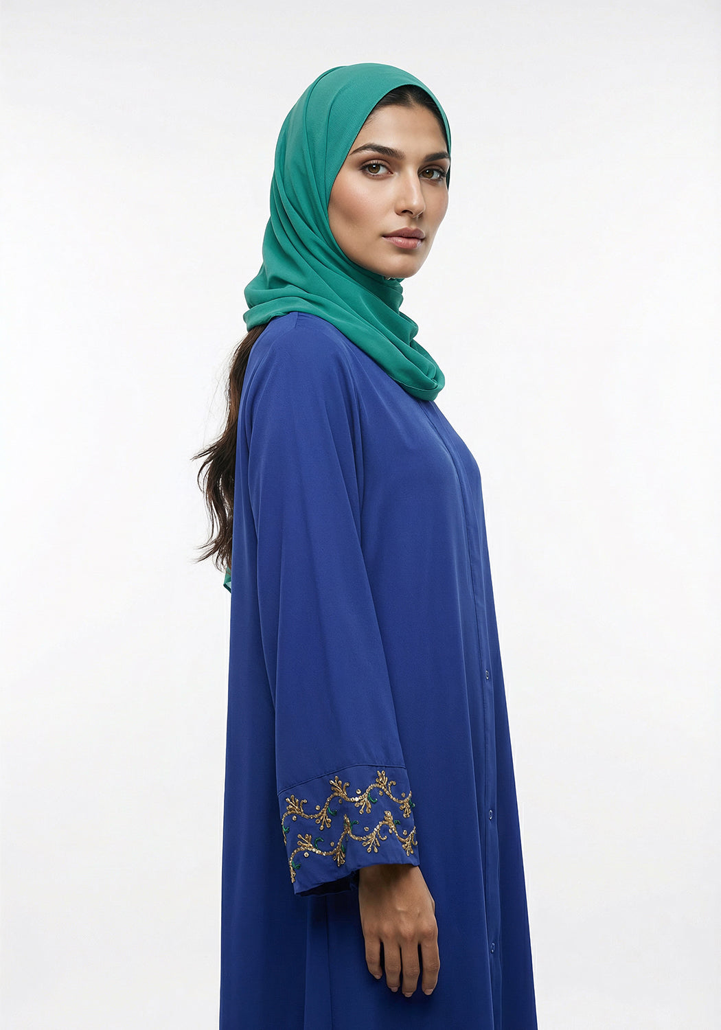 Sapphire Horizon Abaya - Skyline