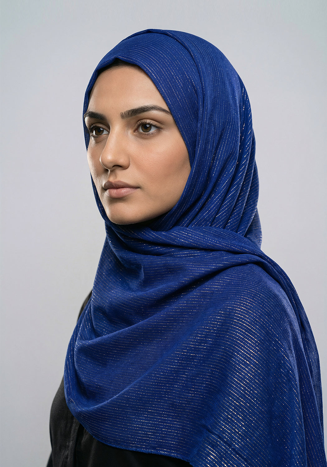 Ferial Lawn Hijab - Blue