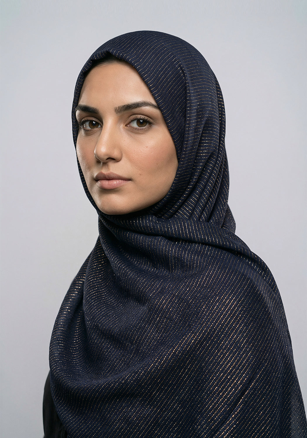 Ferial Lawn Hijab - Navy blue