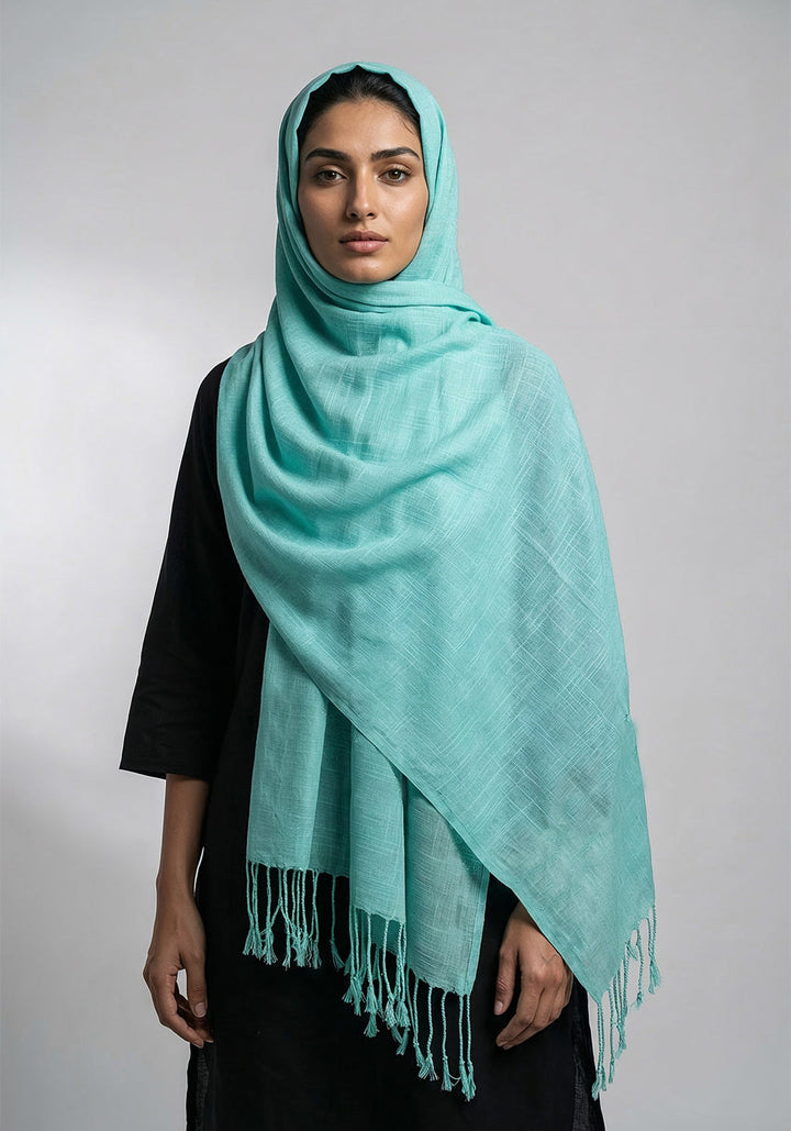 Arezoo Turkish Lawn Hijab - Sea Green