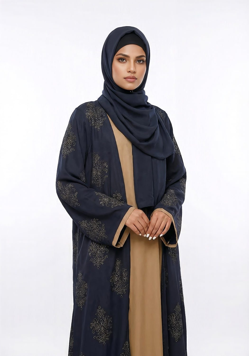 Deep indigo Abaya