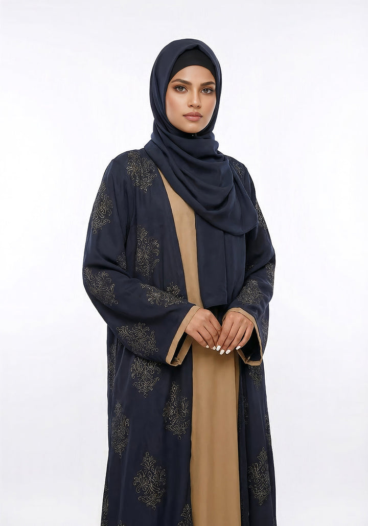 Deep indigo Abaya