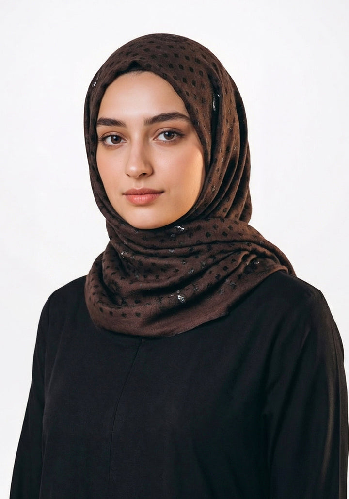 Elsa Turkish Linen HIjab - Brown