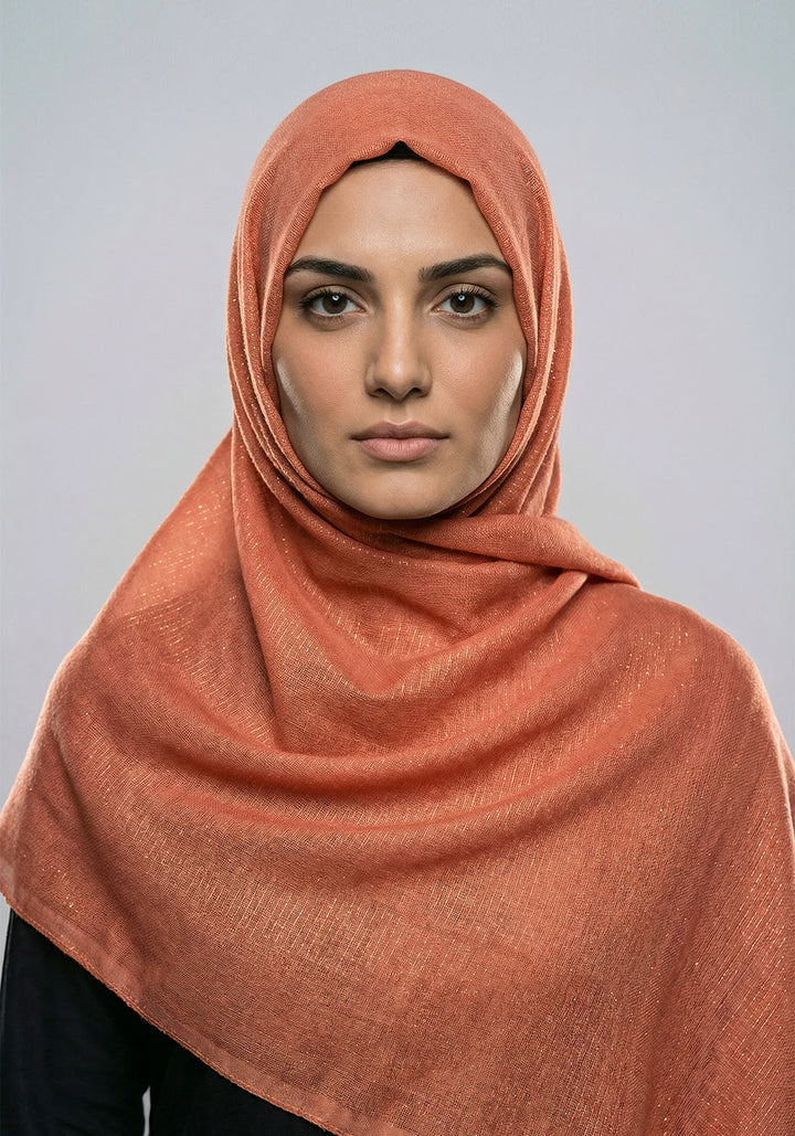 Ferial Lawn Hijab - Peach