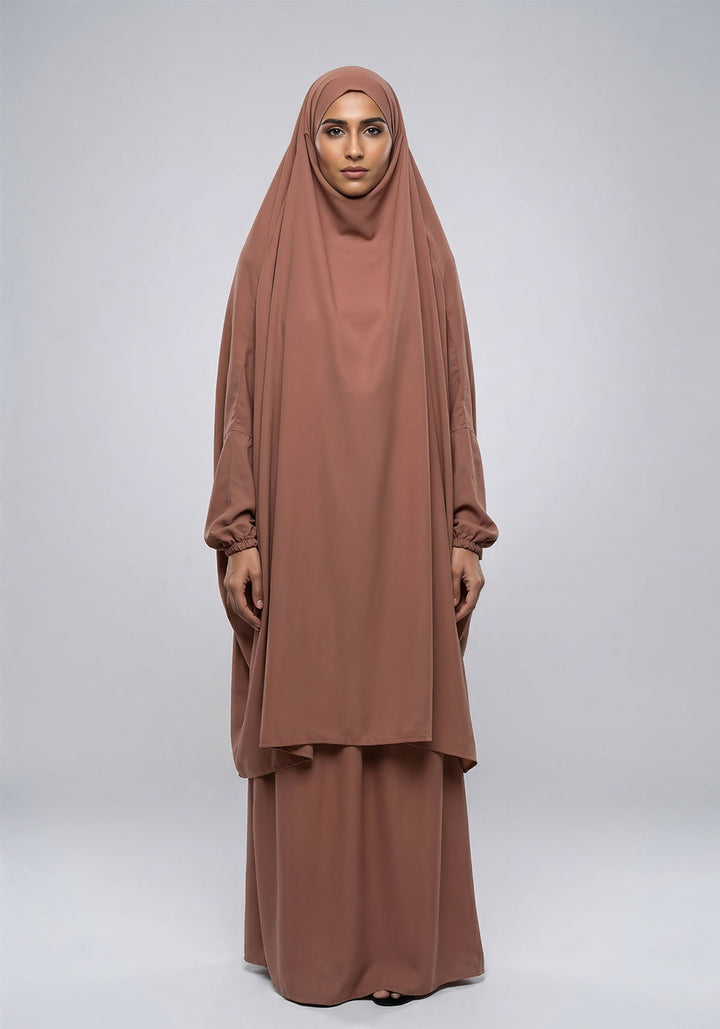 Two-Piece Jilbab - Brown