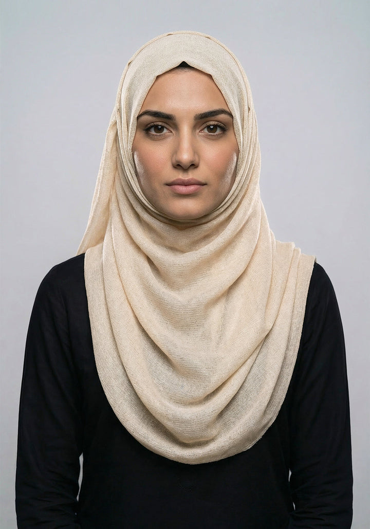 Ferial Lawn Hijab - Off White