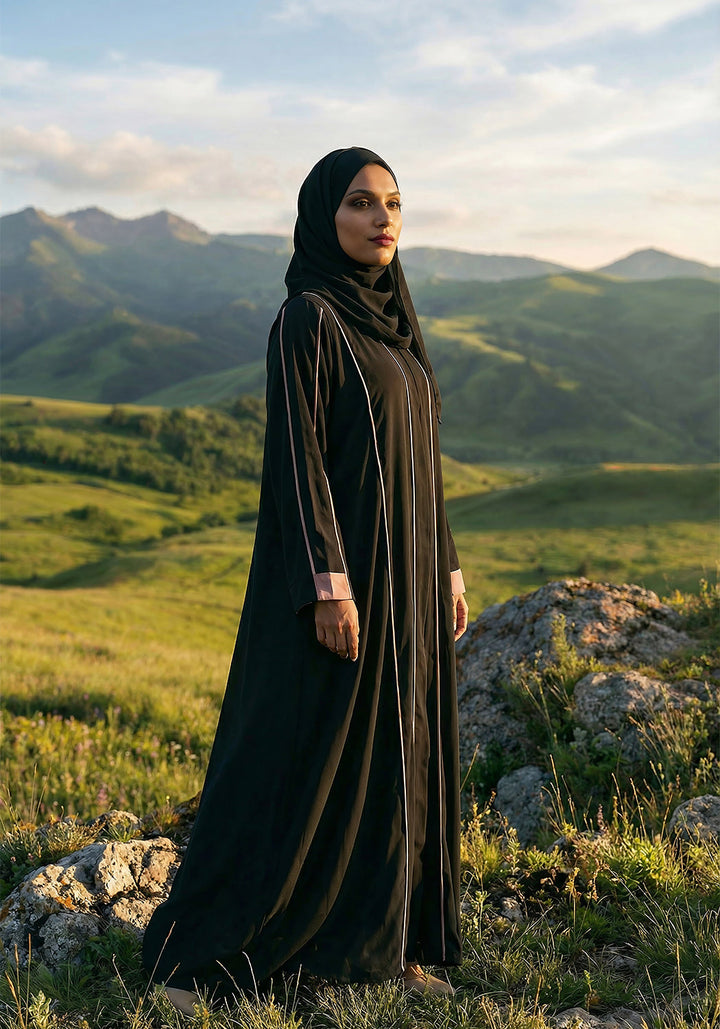 Nida Contrast Abaya