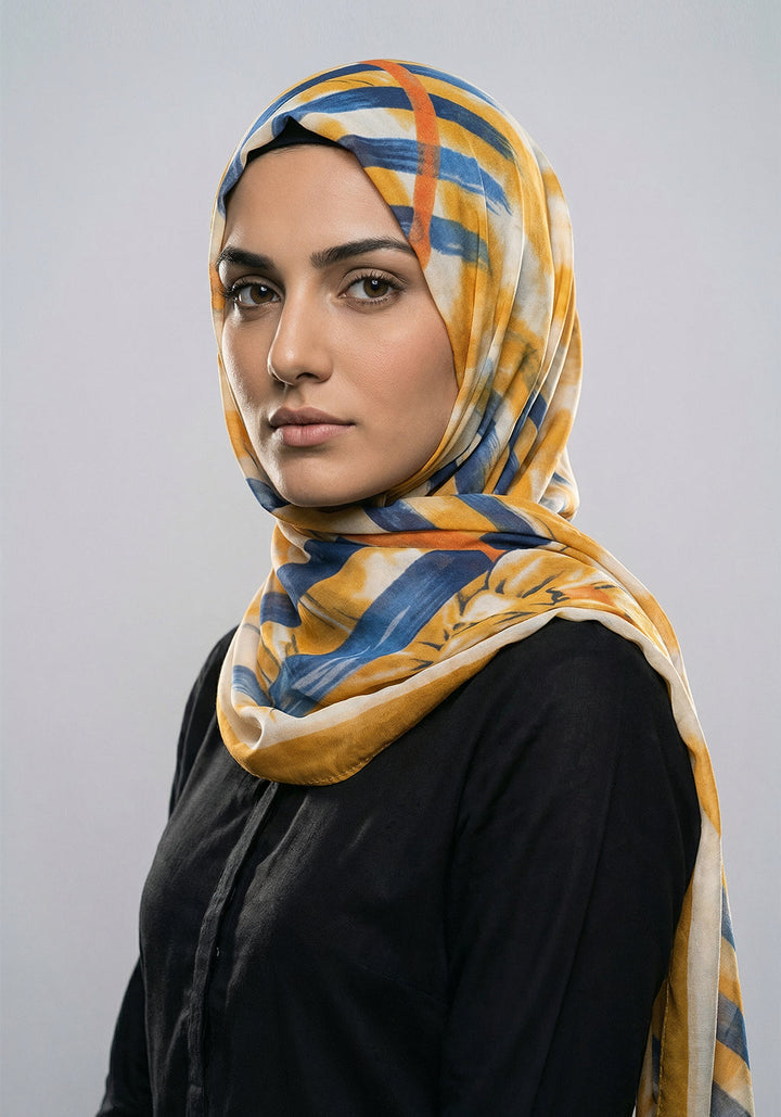 Aura Polyester Hijab Golden