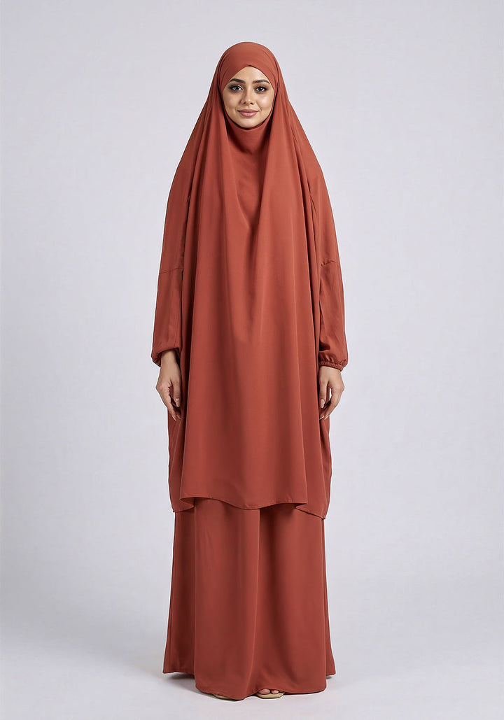 Two-Piece Jilbab - Orange