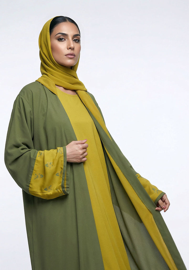 Golden Olive Abaya