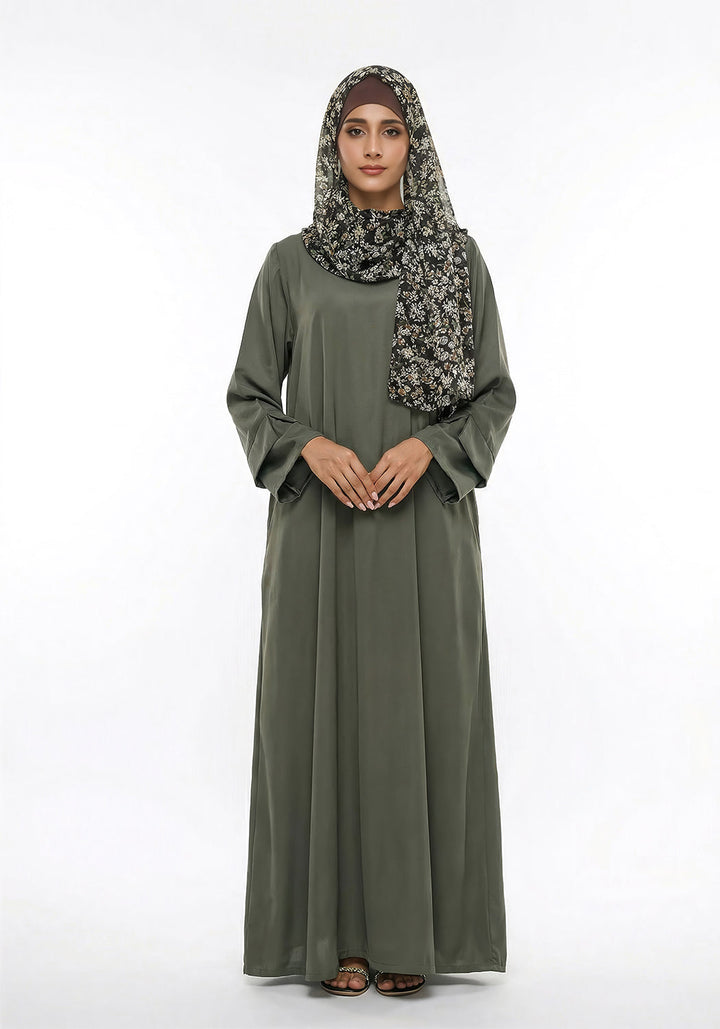 Vintage Green Abaya