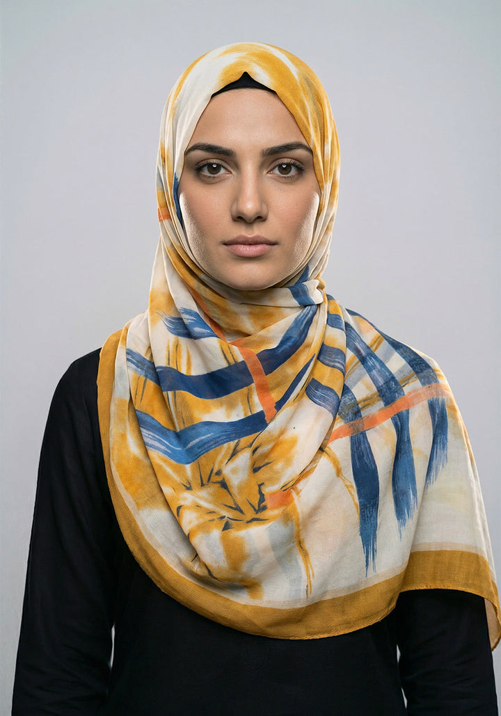 Aura Polyester Hijab Golden