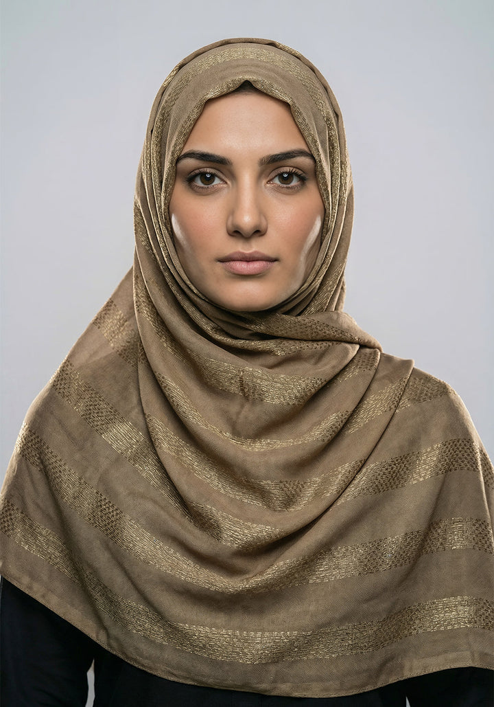 Asima Lawn Hijab Brown