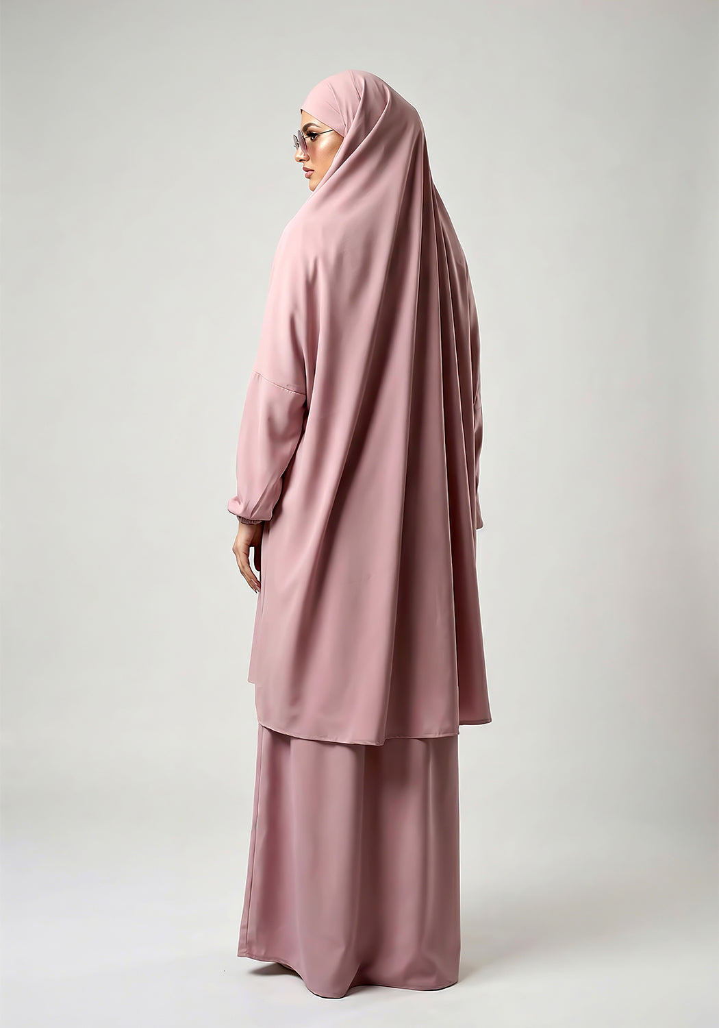 Two-Piece Jilbab - Pink
