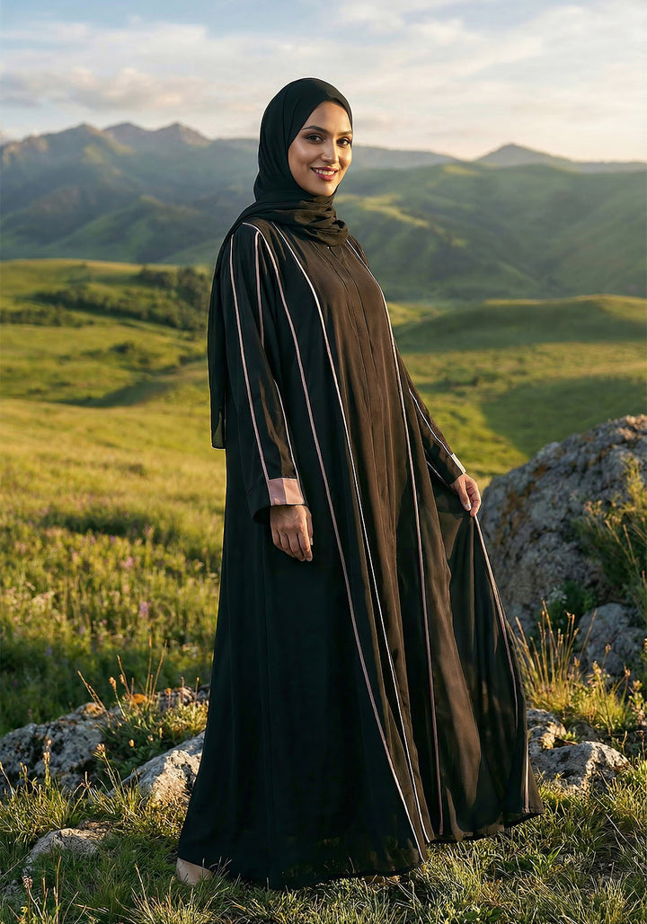 Nida Contrast Abaya